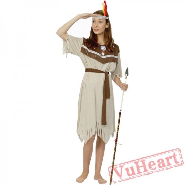 Halloween costume, adult Indian costume