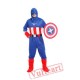 Halloween cosplay costume, adult American captain costume, hero league