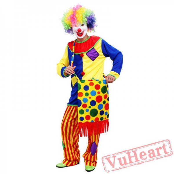 Clown halloween cosplay costume