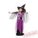 Halloween cosplay costume, kid witch costume