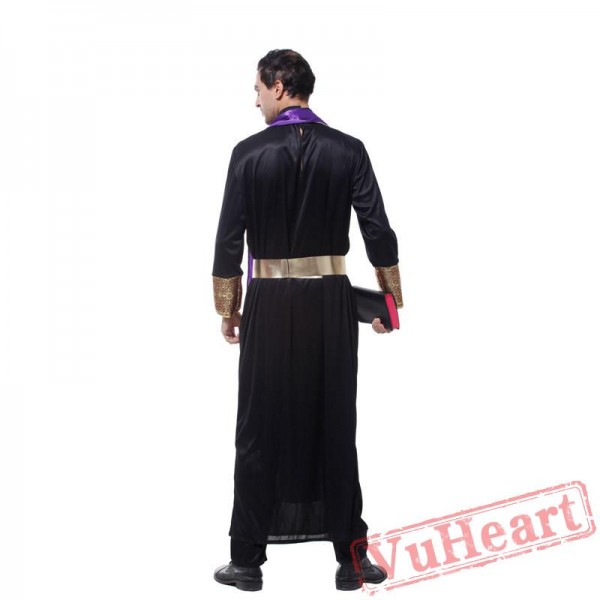 Halloween cosplay costume, adult priest costume