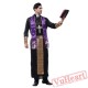 Halloween cosplay costume, adult priest costume