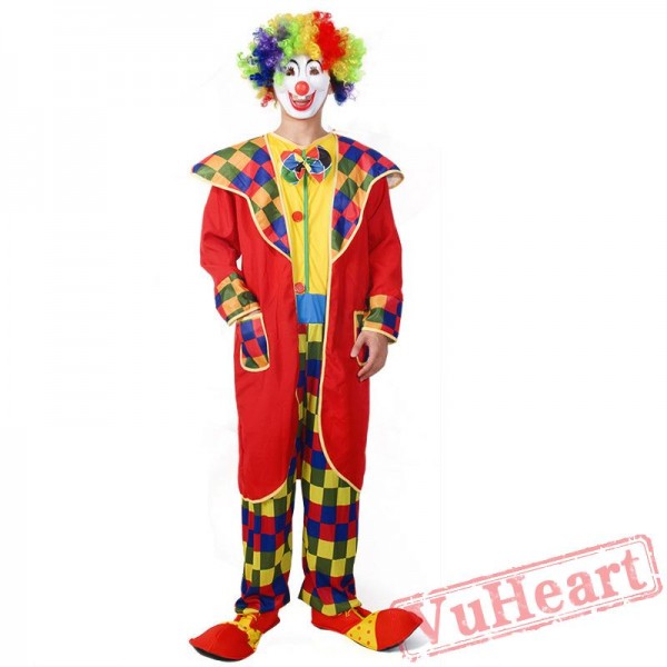 Halloween adult clown costume