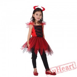 Halloween kid's costume, red devil