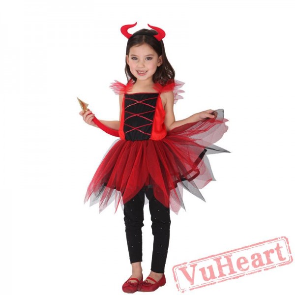 Halloween kid's costume, red devil