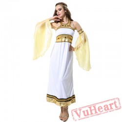 White Arab goddess dress, Greek goddess dress