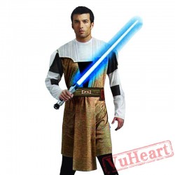 Star Wars Black Warrior Darth Vader costume, Jedi Knight Cloak