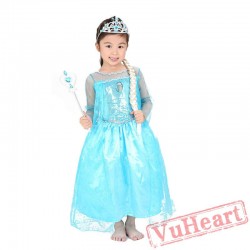 Halloween ice and snow odds Aisha queen costume, Anna princess skirt