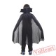 Halloween cosplay costume, kid vampire costume with cloak