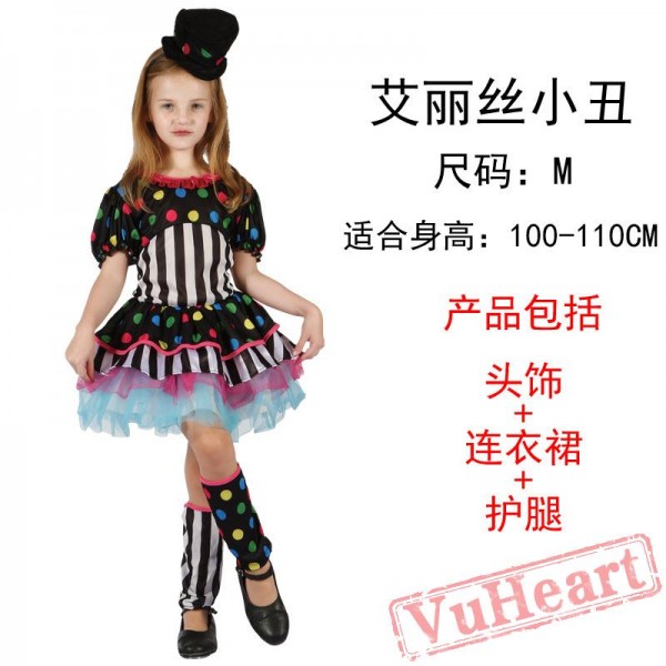 Halloween kid's costume, clown costume