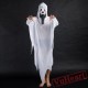 Halloween horror costume, white ghost costume