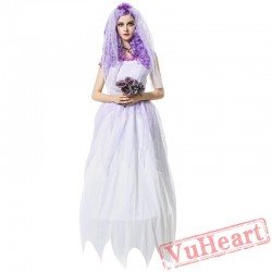 Vampire costume, ghost bride witch princess dress