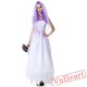 Vampire costume, ghost bride witch princess dress