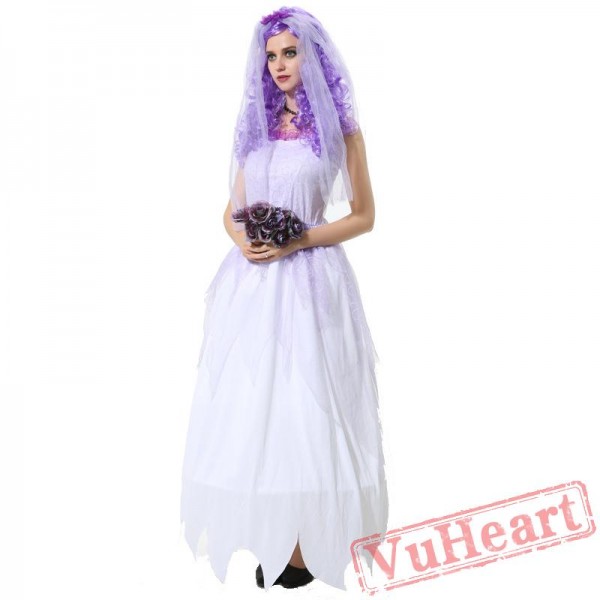 Vampire costume, ghost bride witch princess dress