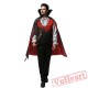 Halloween adult men costume, bat vampire count costume costume