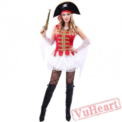 Halloween pirate costume, luxury pirate costume