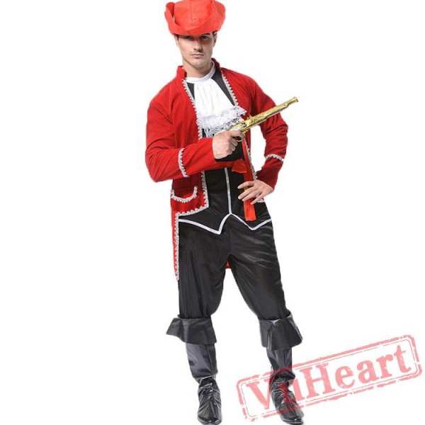 Halloween adult men's costume, Caribbean pirate costume