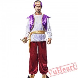 Halloween Arab King Costume, Aladdin Lamp