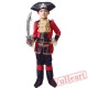 Child Pirate Garment, Caribbean Pirate Captain Costume