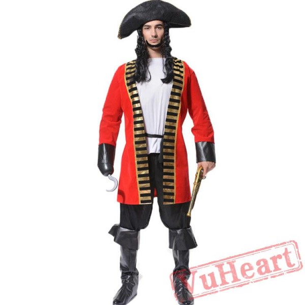 Adult Pirate Garment, One Eye, Jack Captain Costume