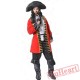 Adult Pirate Garment, One Eye, Jack Captain Costume