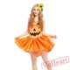 Halloween pumpkin skirt, adult pumpkin costume