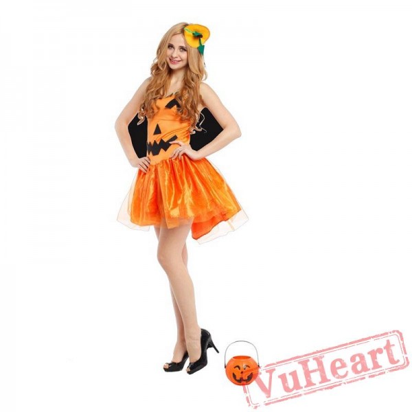 Halloween pumpkin skirt, adult pumpkin costume