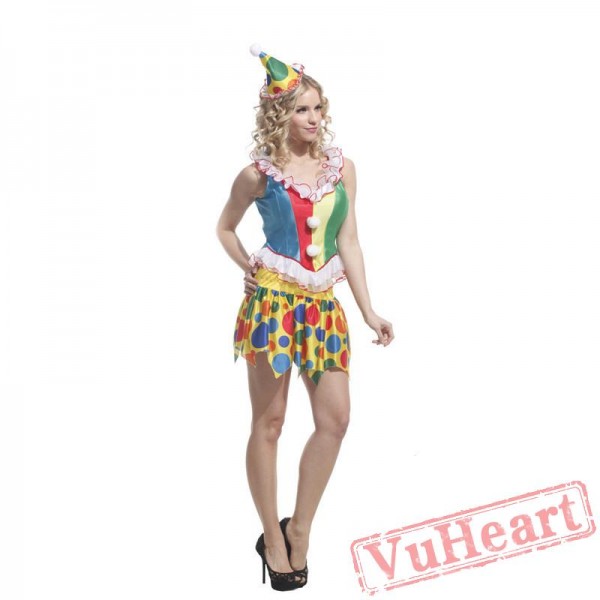 Halloween costume, circus clown costume