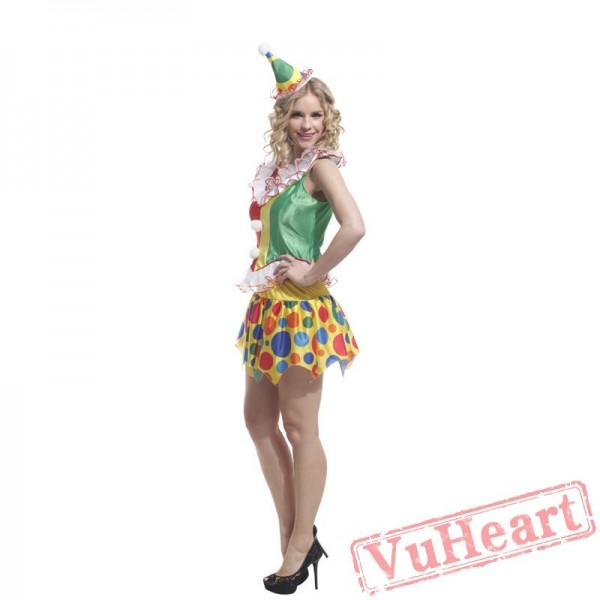 Halloween costume, circus clown costume