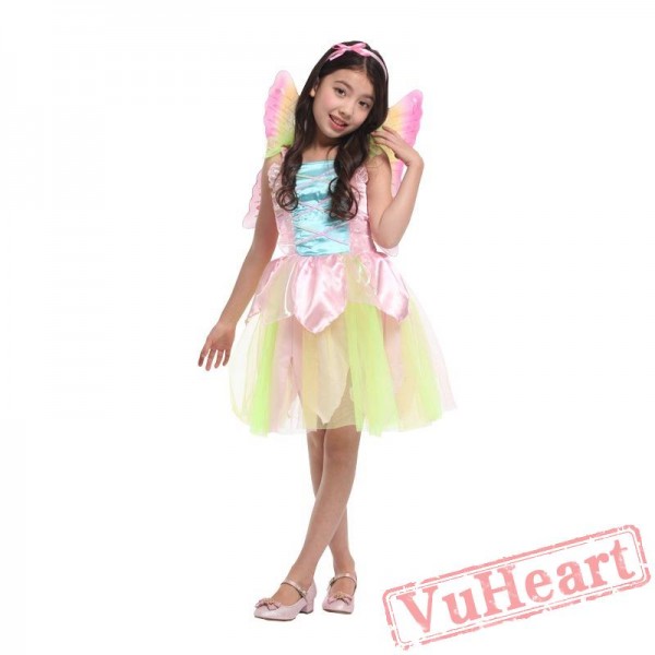 Halloween cosplay costume, flower fairy princess dress