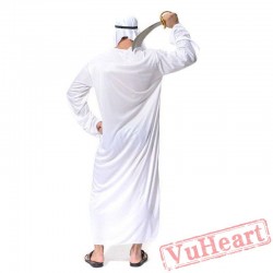 Halloween Adult Costume, Men Middle East Arab Prince King Costume