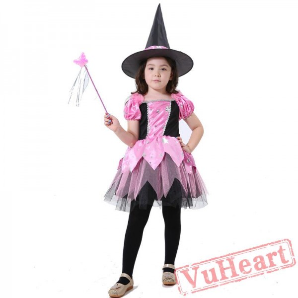 Halloween kid's costume, witch, witch costume