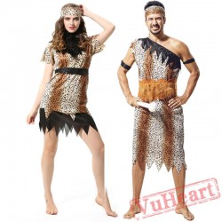 Indian costume, leopard savage costume