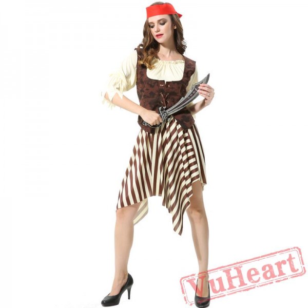 Halloween costumes, adult Caribbean pirate costume