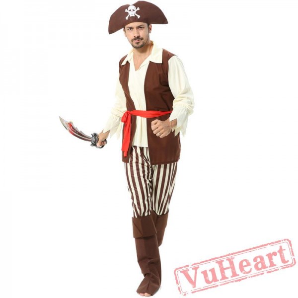 Halloween costumes, adult Caribbean pirate costume