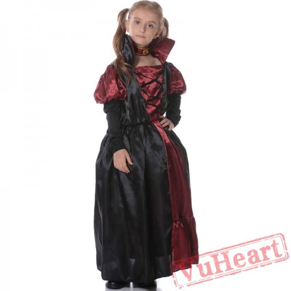 Halloween kid's costume, witch, devil, kid's vampire costume