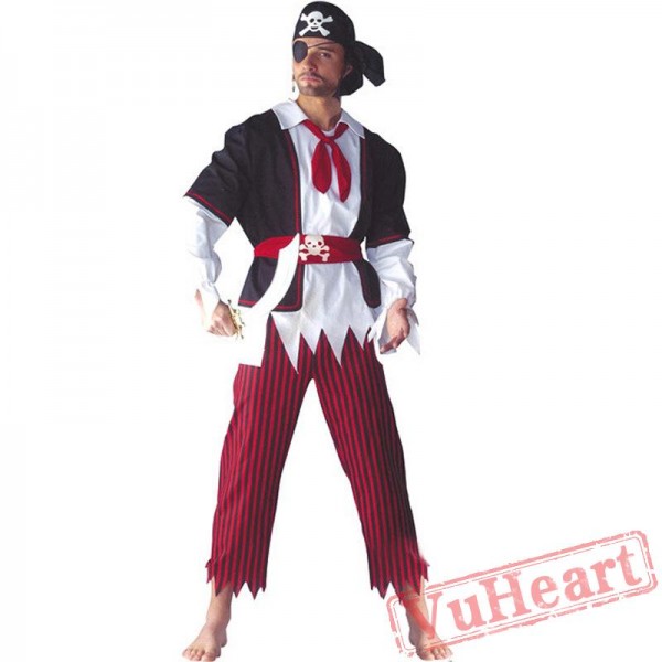 Halloween costume, Caribbean pirate captain costume