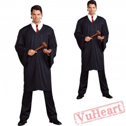 Halloween adult costume, presiding judge costume, adult judge dress