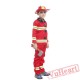 Halloween cosplay costume, kid fireman costume