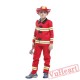 Halloween cosplay costume, kid fireman costume