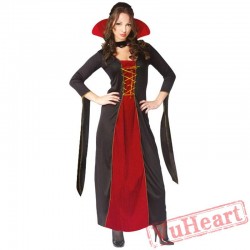 Halloween costume, black vampire devil costume, witch death demon