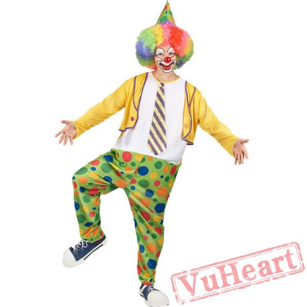 Halloween costume, adult clown costume