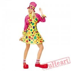 Halloween adult women clown costume