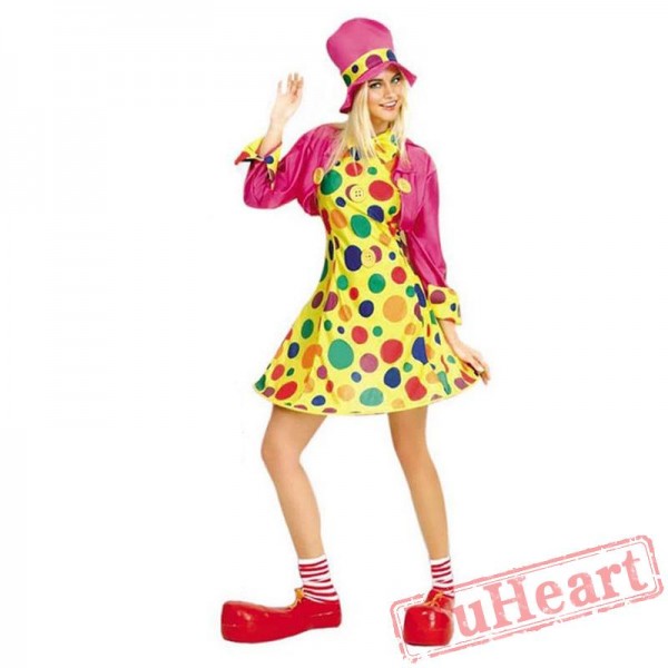 Halloween adult women clown costume