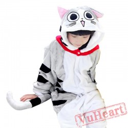 Kigurumi | Gray Cat Kigurumi Onesies - Onesies for Kids