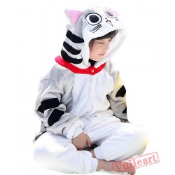 Kigurumi | Gray Cat Kigurumi Onesies - Onesies for Kids