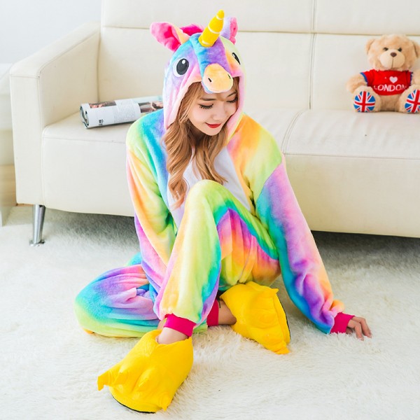 Rainbow Unicorn Kigurumi Onesie Pajamas / Costumes