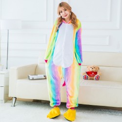 Rainbow Unicorn Kigurumi Onesie Pajamas / Costumes
