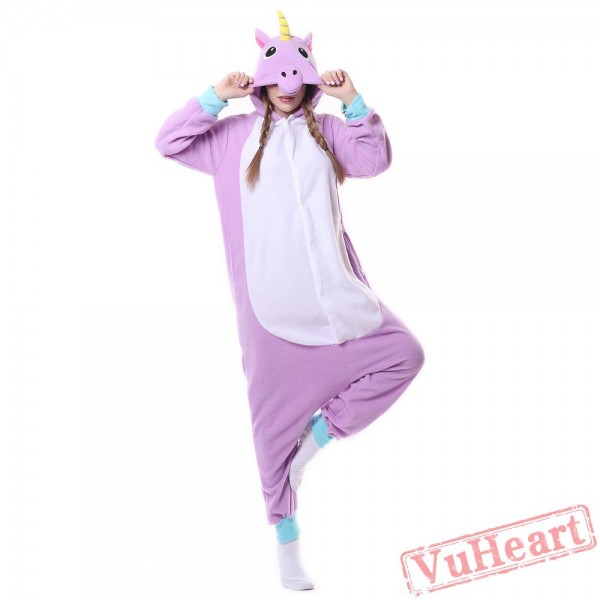 Kigurumi | Purple Unicorn Kigurumi Onesies - Adult Animal Onesies