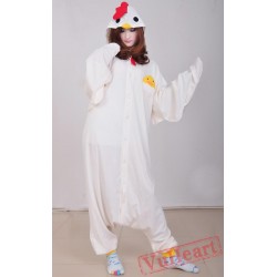 Kigurumi | White Cock Kigurumi Onesies - Adult Animal Onesies